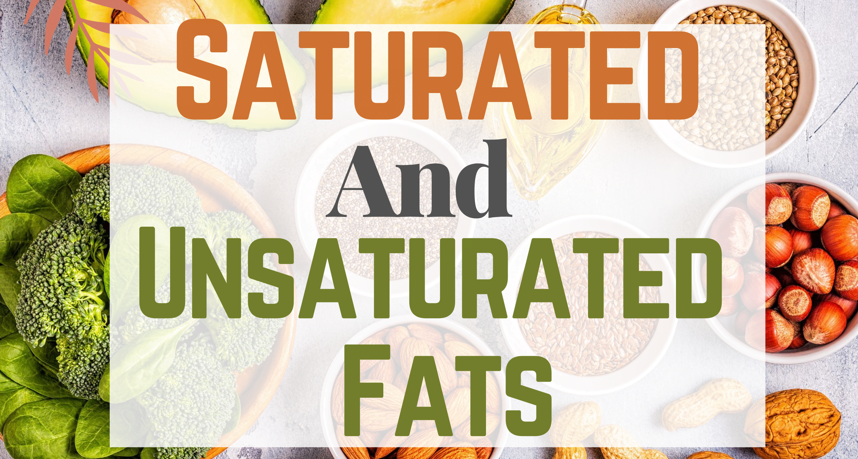 Saturated and Unsaturated fats